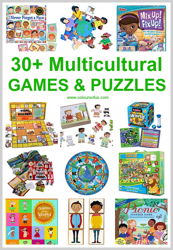 Multicultural Games Puzzles Colours Of Us