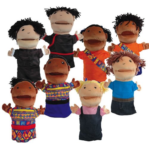 Multicultural Dolls & Puppets: Multicultural Puppet Set