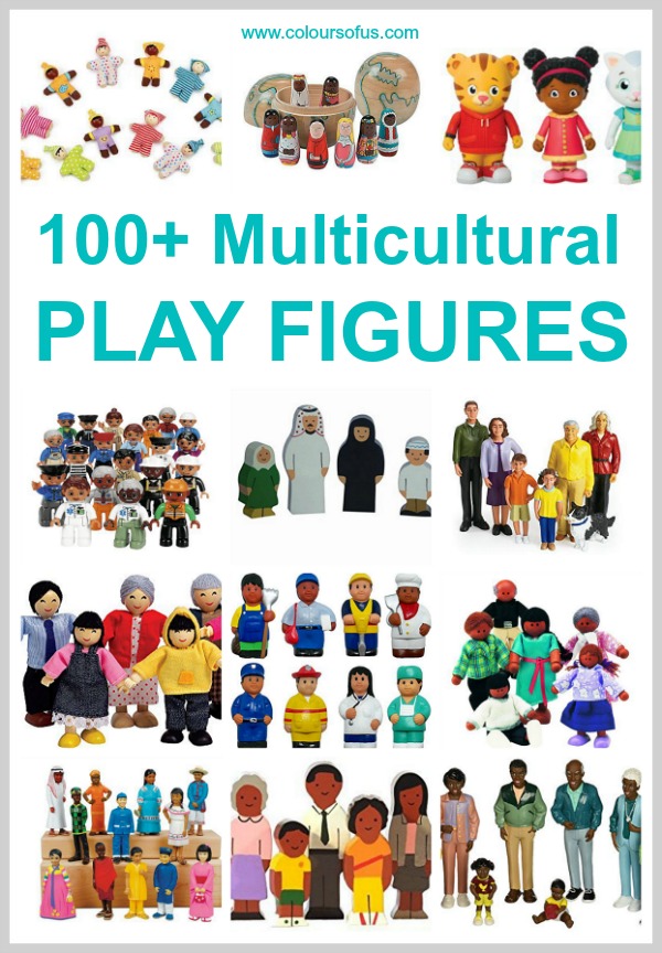Figuras de juego multiculturales