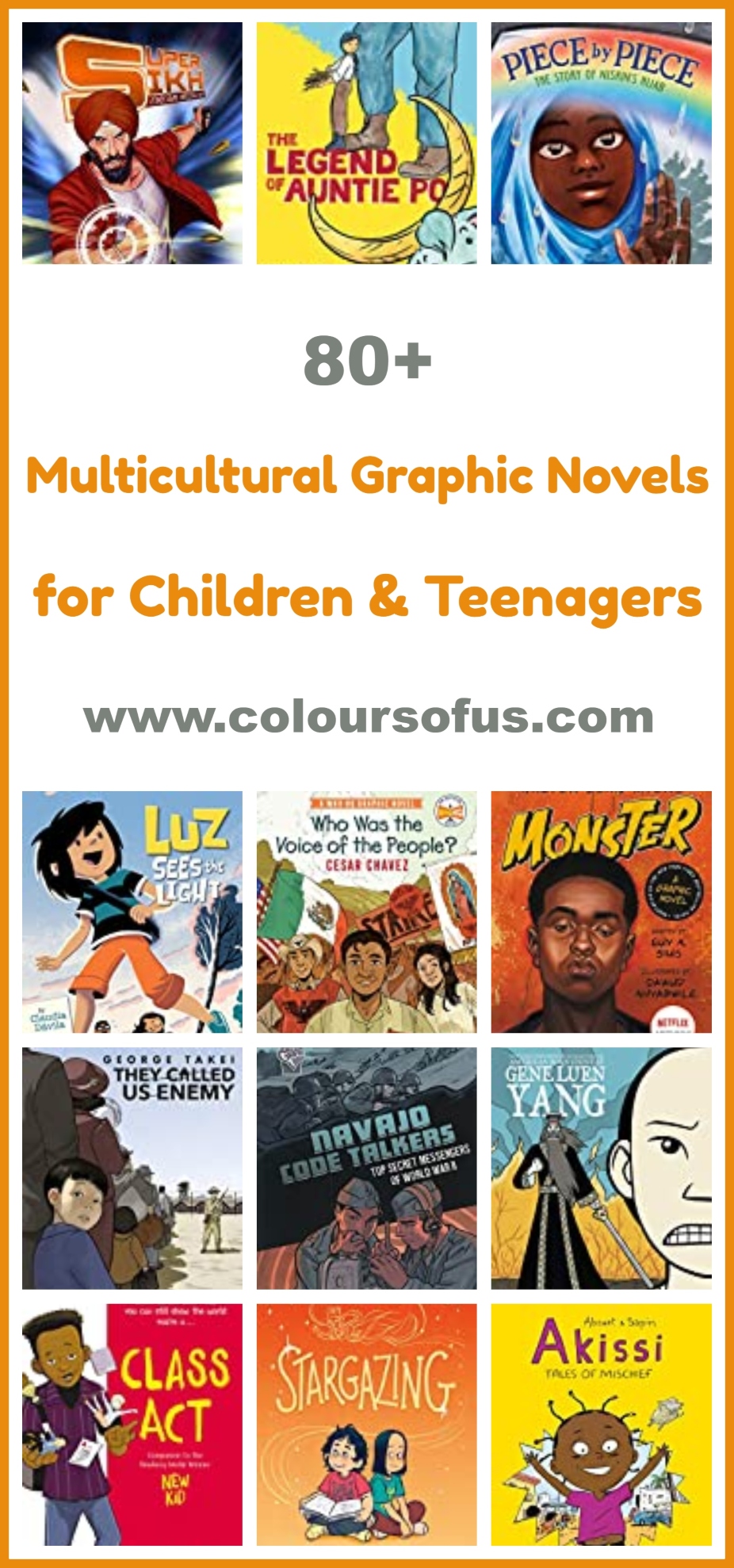 80+ Multicultural Graphic Novels for Children & Teenagers Colours of Us